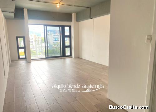 Oficina en Alquiler Zona 9, 1 Ambiente, 37 m2, 2 Parqueos, US$790