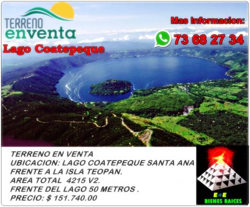 TERRENO EN LAGO COATEPEQUE