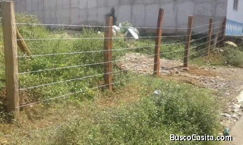 Venta de terreno en buena ubicación ciudad carolina San Miguel, medida  10 por 24 metros cuadrados 