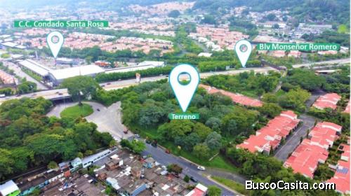 TERRENO EN VENTA EN SANTA TECLA PARA APARTAMENTOS O PROYECTO