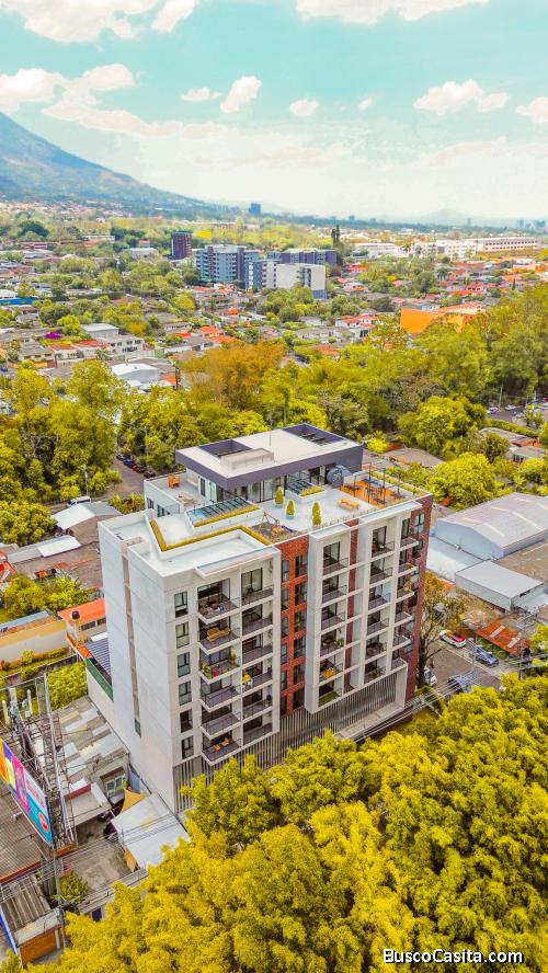 Apartamento a estrenar en Latitud Sur último nivel en Santa Tecla