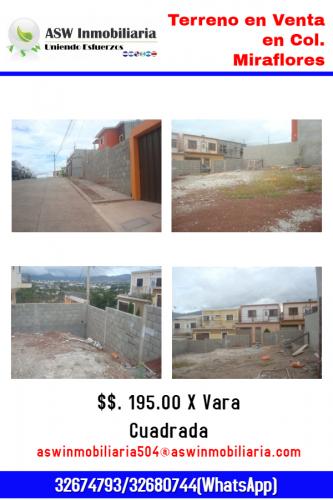Terreno a la Venta en Altos de Miraflores