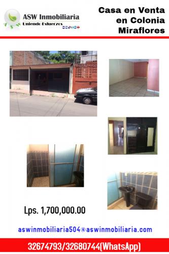 Se Vende Casa en Col. Miraflores