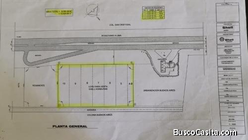 SE VENDE TERRENO COMERCIAL UBICADO EN BOULEVARD A LIMA SAN PEDRO SULA