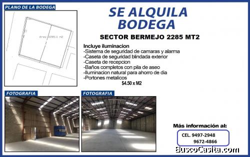 SE RENTA CENTRICA BODEGA
