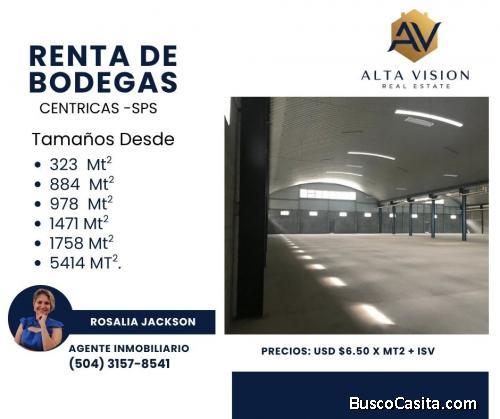 SE RENTAN BODEGAS DE TODO TAMANO EN SPS