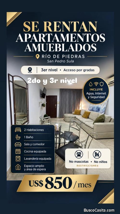 Apartamento Amueblado en Renta- Rio Piedras, SPS