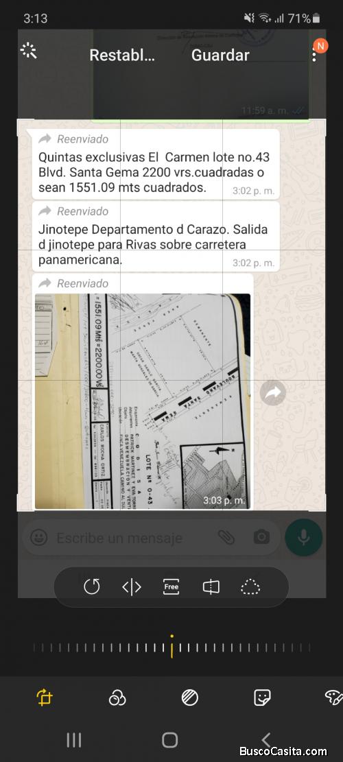 Venta de terreno