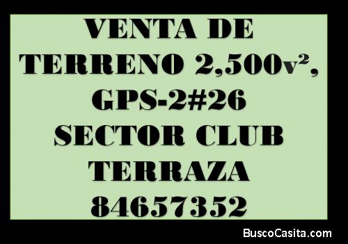 VENTA DE TERRENO 2,500 VARAS CUADRADAS