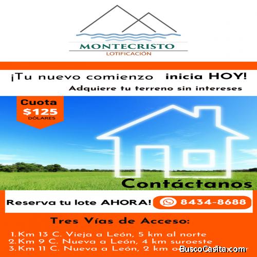 Montecristo Lotificación - Venta de Terrenos Totalmente Planos