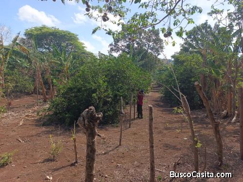 Terreno 2700mts En Venta a 10 km de masatepe con acceso a carretera.