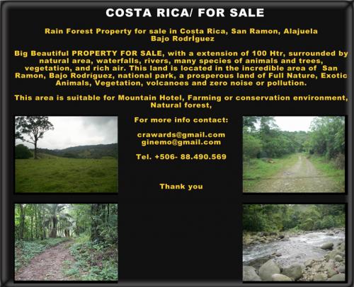 Venta de Finca en Palmares,  San Ramon de Alajuela