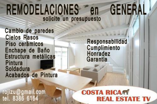 Servicio de Remodelaciones y otros servicios.