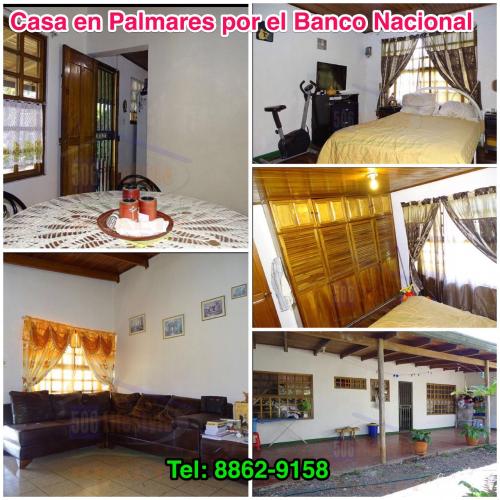 Vendo Casa en Palmares Cont. Colegio Medicos 59.9 Mill.  Whatsapp 8862-9158
