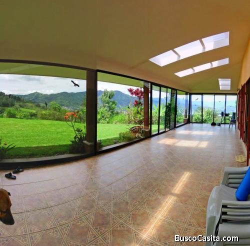 Biofinca de 7500 m2, Casa de 340 m2, Vista, Tres Rios
