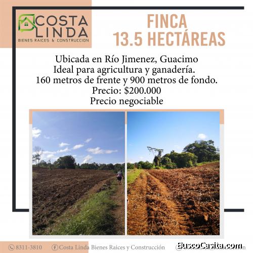 Se vende finca Guácimo