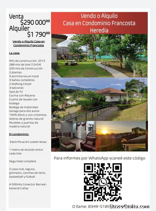 Casa contemporanea y colonial