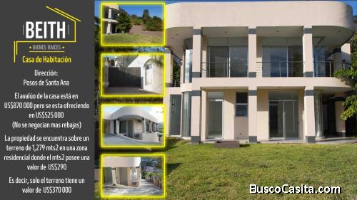 HERMOSA CASA A LA VENTA EN POZOS DE SANTA ANA