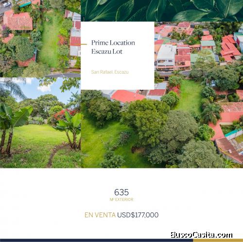 Ubicación PREMIUN - SE VENDE - Lote PLANO en San Rafael, Escazú.