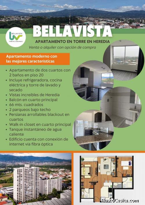 APARTAMENTO EN HEREDIA CON EXCEPCIONAL VISTA !