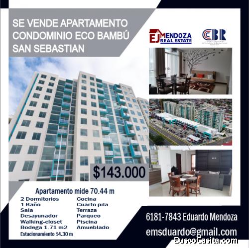 CONDOMINIO ECO BAMBÚ SAN SEBASTIAN SE VENDE APARTAMENTO