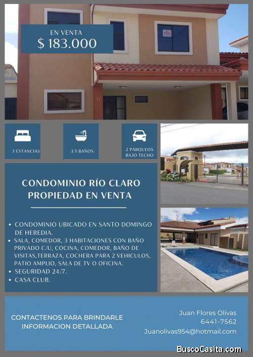 PROPIEDAD EN VENTA- SANTO DOMINGO DE HEREDIA