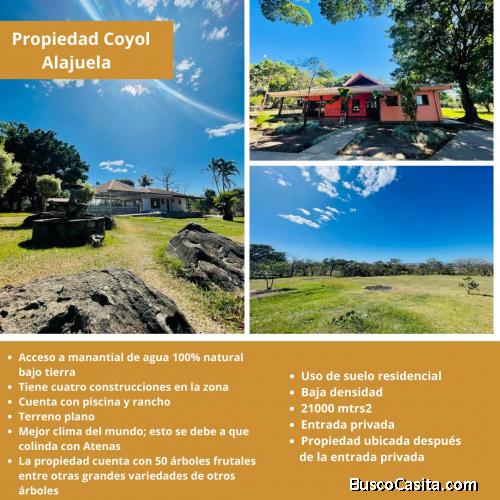 Propiedad Alajuela El COYOL