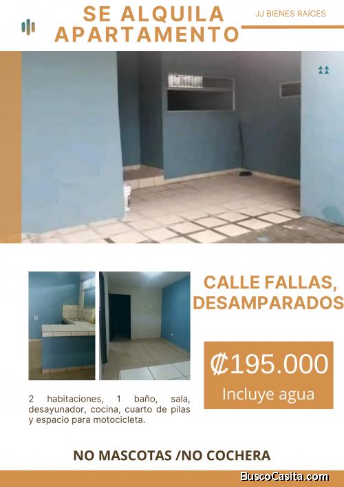 Se alquila apartamento en Calle Fallas, Desamparados, ₡195.000 
