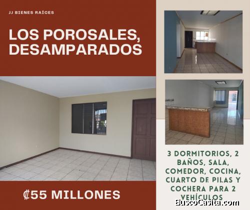 Se vende Casa en Urbanización Los Porosales, Desamparados, ₡55 Millones 