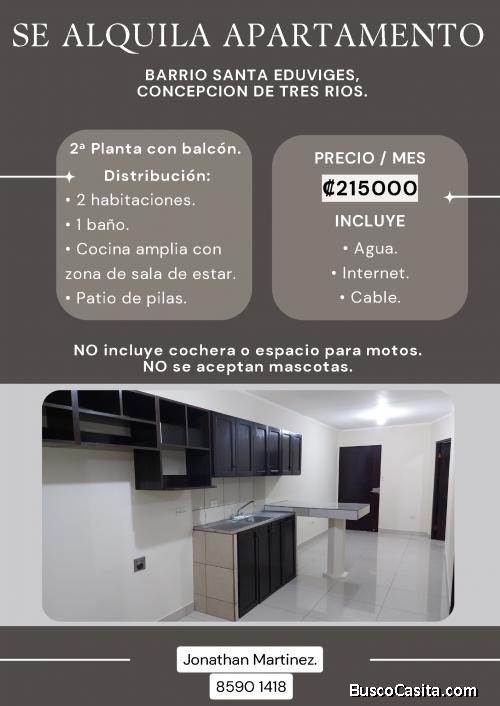 Se alquila apartamento.