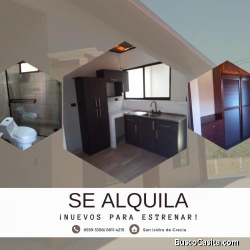 Apartamento nuevo para estrenar, con portón privado, y amueblado en cocina, baño y cuartos.