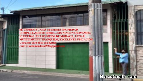 Se vende lindas Casas en los Sitios de Moravia
