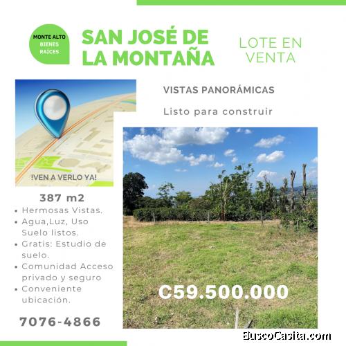 Lote en San José de la Montaña