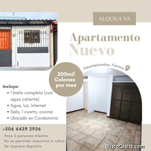 Se alquila apartamento como nuevo