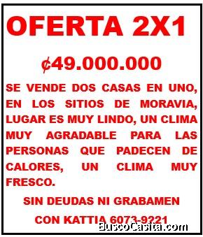 Se Alquila Casa en los Sitios de Moravia