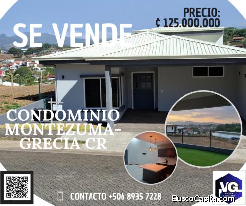 VENTA DE HERMOSA CASA EN CONDOMINIO MONTEZUMA- GRECIA CR