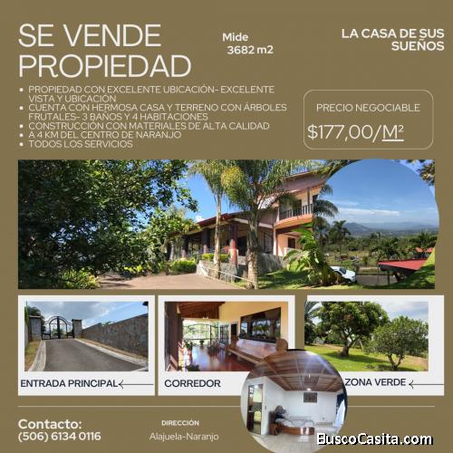 Hermosa propiedad en Naranjo Alajuela
