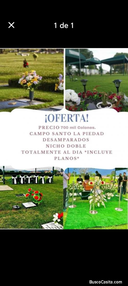 SE VENDE NICHO EN CAMPO SANTO LA PIEDAD. 
