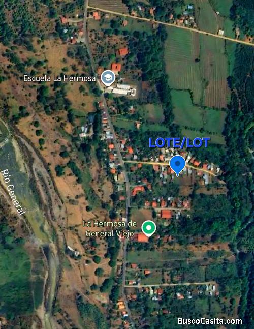 SE VENDE LOTE PLANO EN GENERAL VIEJO DE PEREZ ZELEDON