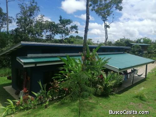 PROPIEDAD, CASA Y CABAÑA EN COTO BRUS. 