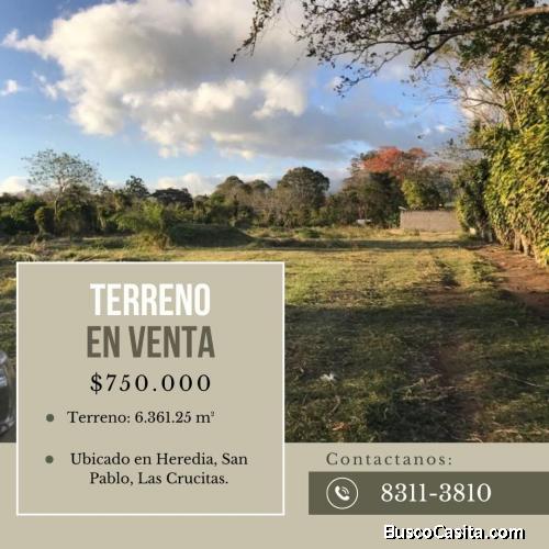 Terreno a la venta en San Pablo de Heredia, Costa Rica