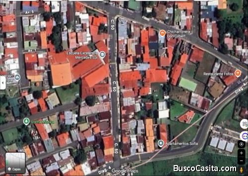 Terreno para construir 355 m2 - Mercedes Sur, Heredia. Contiguo Escuela Mercedes Sur