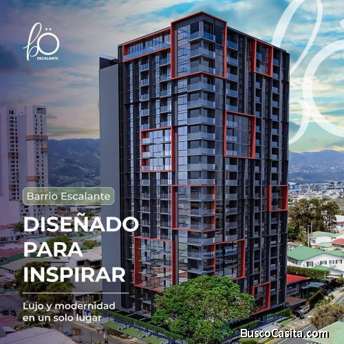 VENTA DE APARTAMENTO, CON LINEA BLANCA, SAN JOSE, BARRIO ESCALANTE, COND BO. ESCALANTE. - 9828129