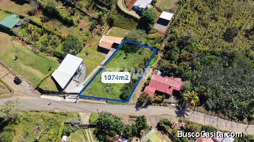 LOTE EN VENTA EN MIRAVALLES, PÉREZ ZELEDÓN – 1,074 m² CON VISTA Y FÁCIL ACCESO