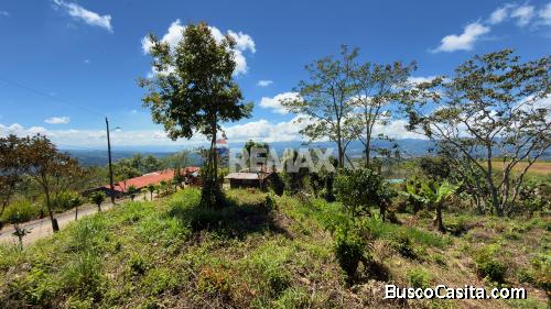 LOTE EN VENTA EN MIRAVALLES, PÉREZ ZELEDÓN – 1,066 m² CON VISTA Y QUEBRADA