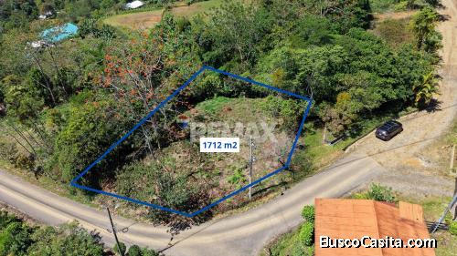 LOTE EN VENTA EN PÉREZ ZELEDÓN – 1,712 m² CON VISTA AL CERRO CHIRRIPÓ Y QUEBRADA