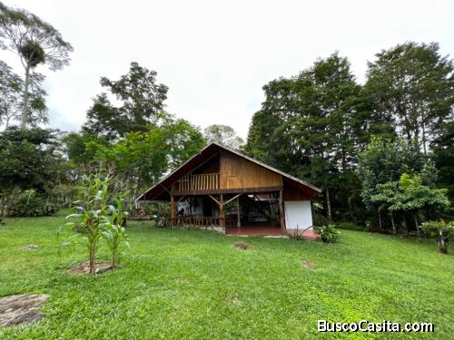 VENTA DE QUINTA DE 5.000 M2 CON ACCESO AL RIO PEÑAS BLANCAS Y RANCHO EN SANTA ELENA, PEREZ ZELEDON