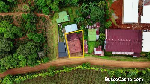 VENTA DE TERRENO DE 353 M2 CON GALPON Y APARTAMENTO EN LAS MERCEDES DE CAJON, PEREZ ZELEDON