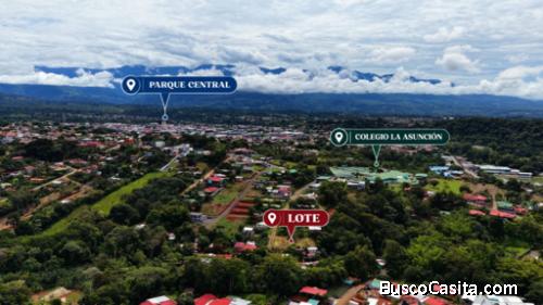 VENTA DE LOTE RESIDENCIAL DE 883 M2 EN BARRIO COOPERATIVA, SAN ISIDRO DE EL GENERAL