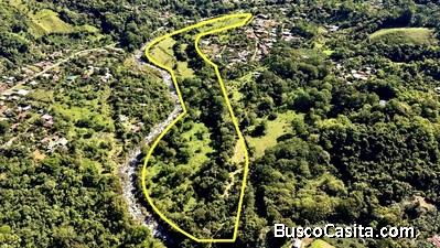 VENTA DE FINCA DE 10.9 HA FRENTE AL RIO EN VALLE DEL CHIRRIPO, SAN FRANCISCO DE RIVAS, PEREZ ZELEDON